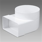 DEN BRAVEN Článek přechodový koleno 90° 150x75/prům. 125mm bílý VE11991 DEN BRAVEN Článek přechodový koleno 90° 150x75/prům. 125mm bílý VE11991